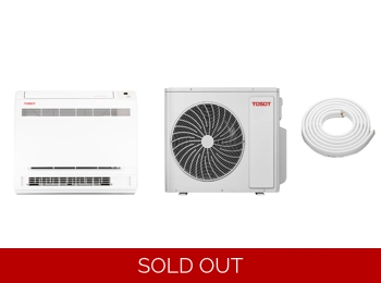 TOSOT 18K-Btu 21.5 SEER2 Floor-Console Mini Split H-Heat Pump (-22°F), WiFi, 11.6 EER/8.5 HSPF (R32)